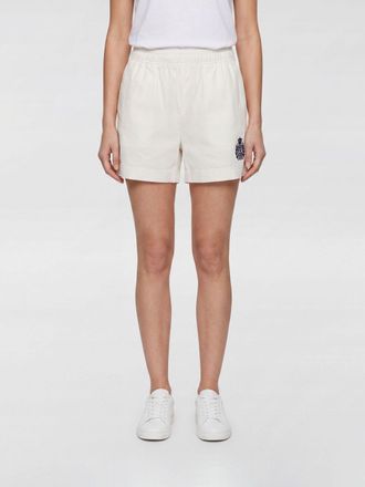 Sporty & Rich Pantaloncini in cotone con vita elasticizzata e logo a contrasto