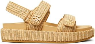 Tory Burch Beige Logo Sandals