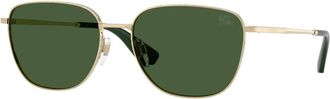 Burberry Square Zonnebril - Heren - Zonnebrillen - Geel - 57 MM - Accessoires