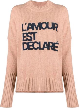 Zadig&Voltaire Maglione con scritta - - Knitwear - Donna - Rosa - S