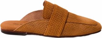 Free People Womens At Ease Embossed Loafer In Tan Suade