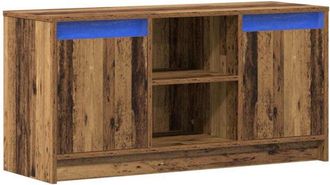 vidaXL Vidaxl - tv Cabinet with led Lights - Old Wood, 100x34x50 cm in Engineered Wood