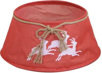 Vacchetti Vacchetti - Funda Para Base De &Aacute;rbol Plegable Reno Rojo Redondo Cm &Oslash;56h25