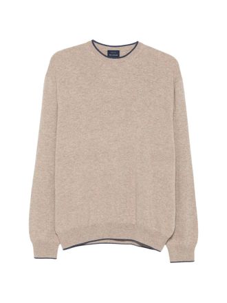 Paul & Shark Fine-Knit Wool Sweater with Contrasting Trim