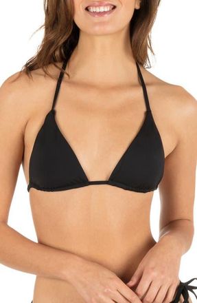 Hurley Classic Triangle Bikini Top in Black at Nordstrom, Size X-Large