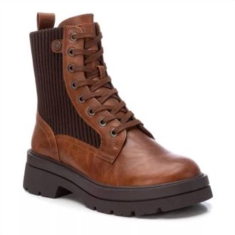 Xti Womens Textured Booties In Camel