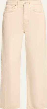 Veronica Beard Ryder High-Rise Saddle Jeans