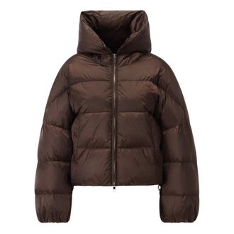 Rich & Royal Giacca Puffer Oversize Corta Lucida - - Jackets - Donna - Marrone - S
