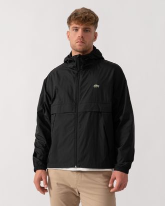 Lacoste Mens Jacket in Black Nylon - Size X-Large