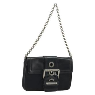 Prada Pre-owned Shoulder Bag - Dames - Pre-owned - Zwart - Maat: ONE Size Leer