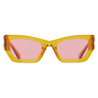 Miu Miu Pink Cat Eye Ladies Sunglasses MU 09WS 12T1D0 53