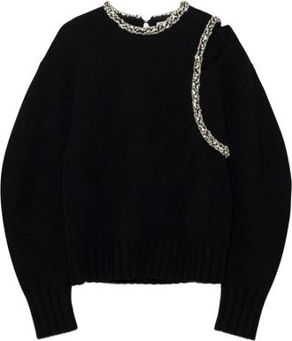 SIMKHAI Monroe verfraaide trui - Zwart