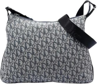 Dior Pre-owned Cross Body Bags, female, Blue, Size: ONE SIZE Pre-owned Canvas Crossbody Bag