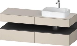 Duravit Qatego Consola Mueble Bajo Lavabo, 2 Extensiones, 2 - Duravit