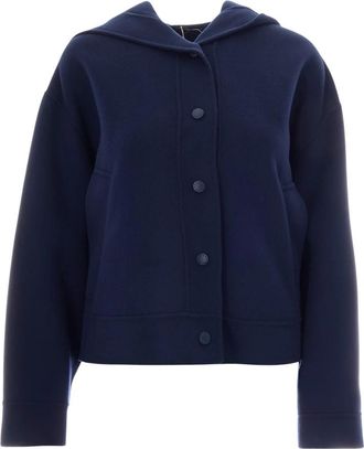 Max Mara Wkdridente Jas - Dames - Zomerjassen - Blauw - S - Wol - Jassen