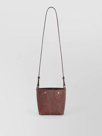 Etro essential mini jacquard bucket bag