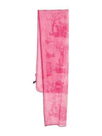 Vivienne Westwood pink print scarf