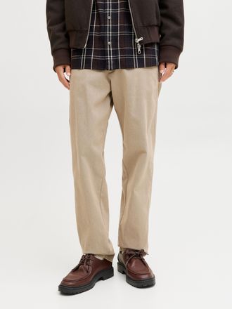 Jack & Jones Chinohose JACK & JONES JPSTKANE HANK CHINO BF, Herren, Gr. 28, L&auml;nge 30, crockery, Web, Obermaterial: 73% Baumwolle, 24% Polyester, 3% Elasthan, unifa
