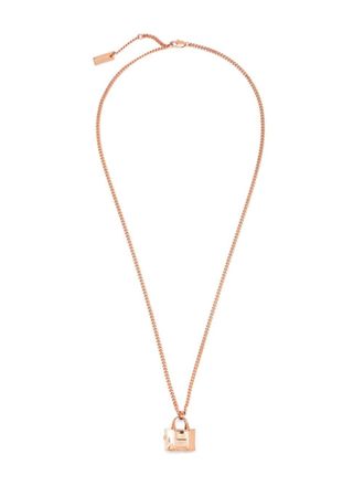 Osira Halskette Mit Anhänger - Rosefarben - Herz - Kristall - 18kt Rose Vergoldet - 38/41/44 Cm - L20421P