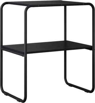 vidaXL Mesa Consola Roble Negro 60 X 42,5 X 70 Cm Madera De Ingenier&iacute;a Vidaxl