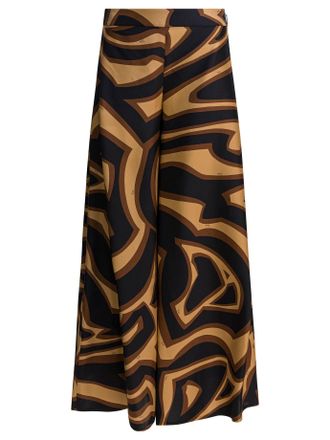 Pucci Weite Hose aus Seide mit Pucci-Labirinto-Print