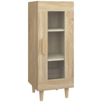 vidaXL Vidaxl - Aparador Madera Contrachapada Color Roble Sonoma 34,5x34x90 Cm