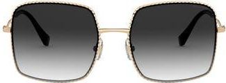 Miu Miu 56mm Gradient Rectangular Sunglasses in Antique Gold/grey Gradient at Nordstrom Rack