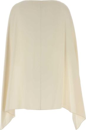 Alberta Ferretti Crepe Cape - Beige