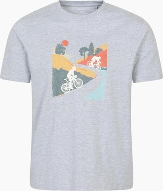 Mountain Warehouse Mens Mountain Warehouse Unisex Adult Mountain Bike Cotton T-Shirt - Grey - Size: 46