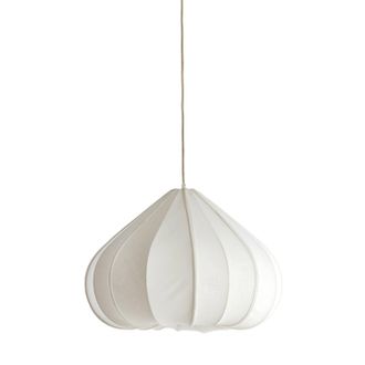 Light & Living L&aacute;mpara Colgante - Zubeda - Blanco - Textil - &Oslash; - Light&living
