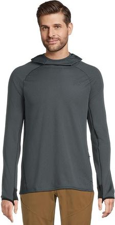 Mountain Hardwear Airmeshtm Long Sleeve Hoody Mens Clothing Moon Blue : 2XL, Polyester