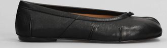 Maison Margiela Ballerine Tabi in pelle nera