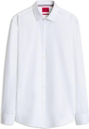 HUGO BOSS Slim-fit shirt in easy-iron cotton poplin