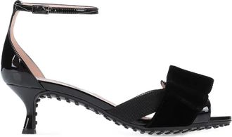 Tod's sandalen met striklint - Zwart