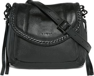 Aim&eacute;e All for Love Leather Mini Crossbody Bag in Black at Nordstrom