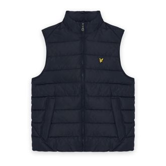 Lyle & Scott Vests, male, Blue, Size: M Quilted Gilet