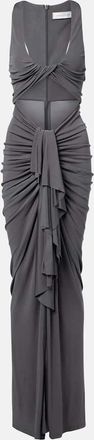 CHRISTOPHER ESBER Vivenda cutout gathered gown