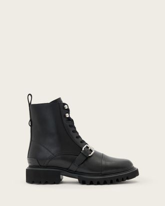 AllSaints Leather Tori Leather Boots, Size: UK 7/US 10/EU 40