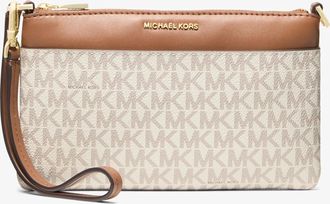 Michael Kors Jet Set Medium Signature Logo Wristlet