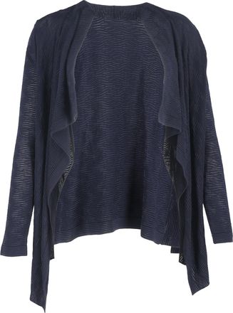Missoni M Missoni gebreid asymmetrisch vest in marineblauwe wol
