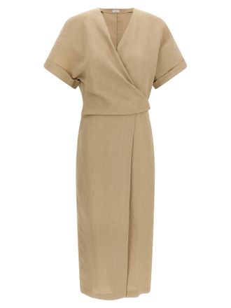 Brunello Cucinelli Womens Wrap Dress