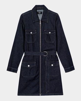Rails Jefferson Belted Denim Mini Dress