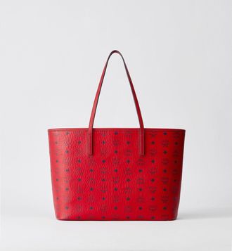 MCM Medium Aren Shopper In Visetos