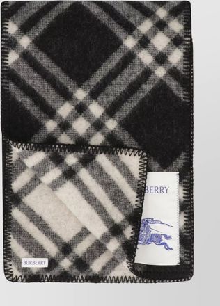 Burberry wool check scarf