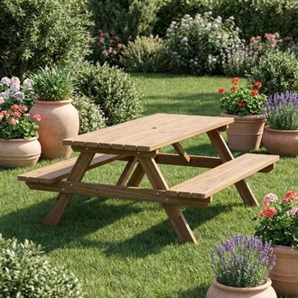 Alce Mesa De Picnic Alce 61013 Natural