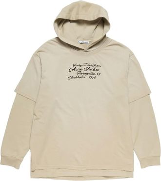Acne Studios Felpa con cappuccio a doppio strato - Toni neutri