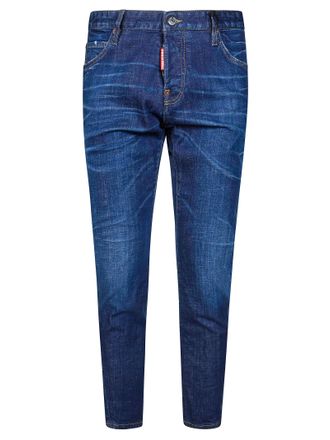 Dsquared2 Medium Dark Slim Twst Whiskered Jeans