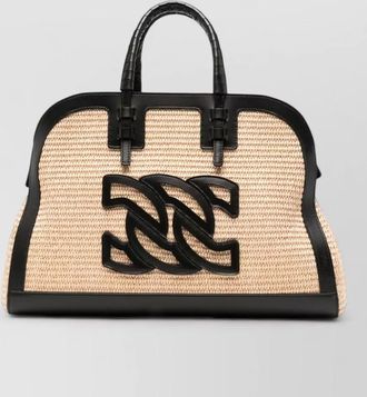 Casadei park avenue tote bag contrast trim