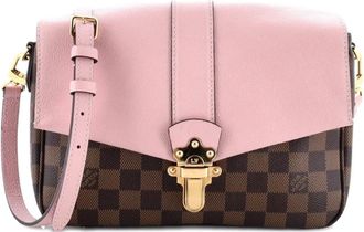 Louis Vuitton Clapton Handbag Damier and Leather PM crossbody bag - Bruin