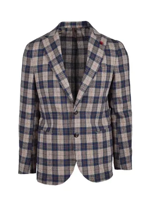 Laboratori Italiani Classic Plaid Casual Jacket